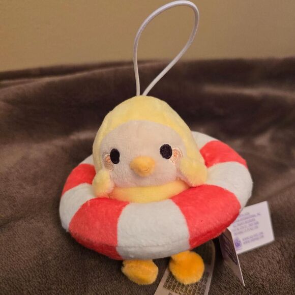 round 1 Other - Round 1 yellow banana duck mascot keychain